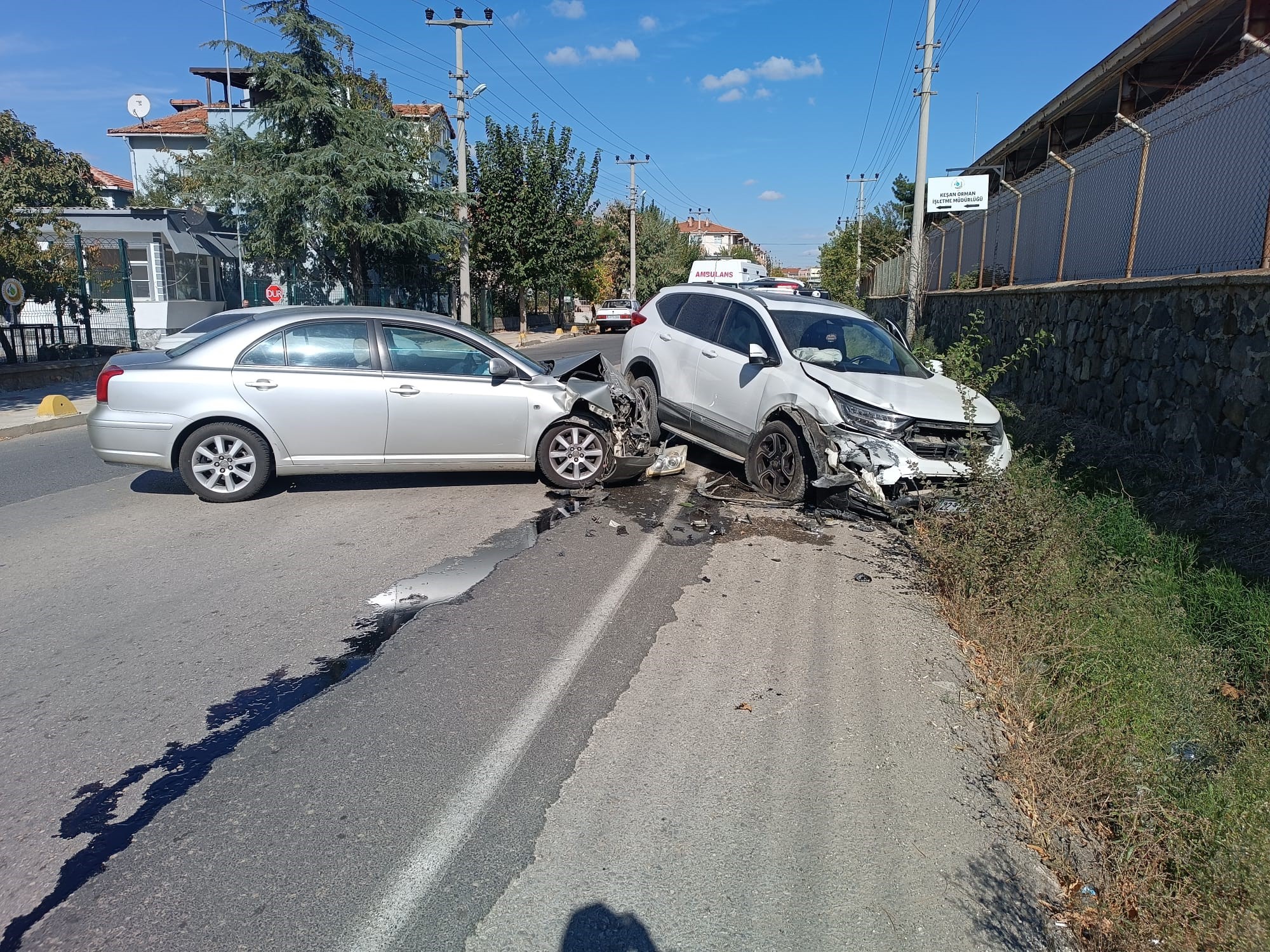 Edirne’nin Keşan İlçesinde Trafik Kazası: 1 Yaralı